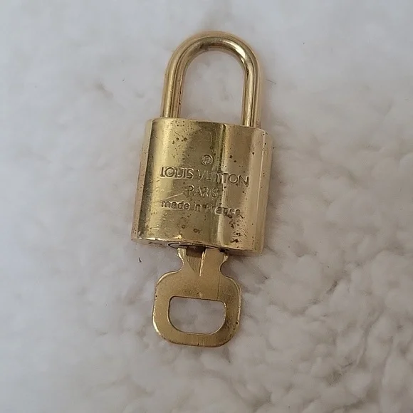 Louis Vuitton #311 Gold Brass Lock and Key
